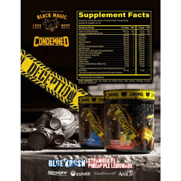 Black Magic Supply x Condemned Labz Preworkout Collab Deception - Image 4