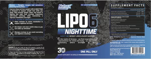 Nutrex Lipo-6 Nighttime - Image 2