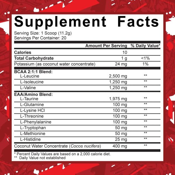 5% Nutrition Code Red Aminos - Image 2