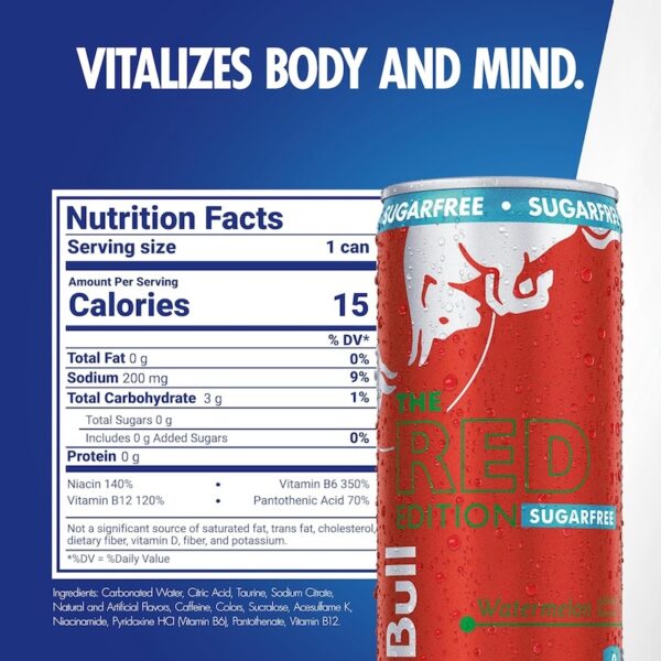 Red Bull Red Edition Sugarfree Energy RTD - Image 2